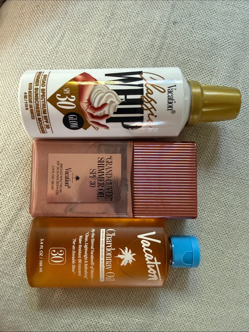 Never open brand new! Vacation Classic Glow SPF 30 Set — Gold and Rose